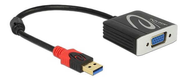 Adapteri USB 5 Gbps Type-A uros VGA naaras