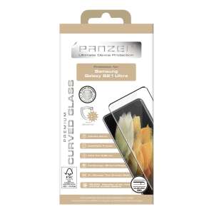 Galaxy S21 Ultra Kaareva lasi musta