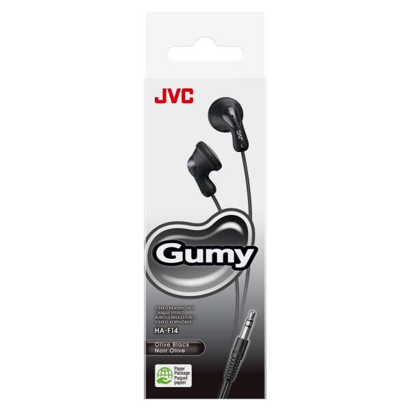 HA-F14 Gumy In-Ear -kuulokkeet Langallinen Musta