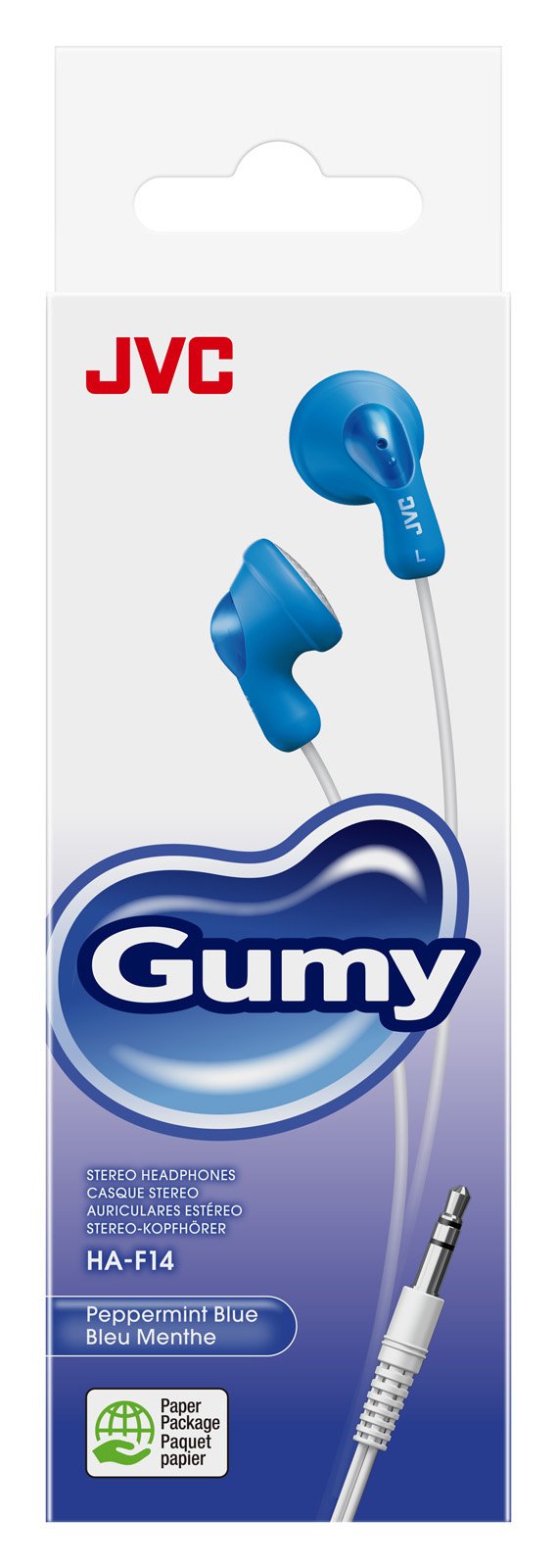 HA-F14 Gumy In-Ear -kuulokkeet Langallinen Sininen