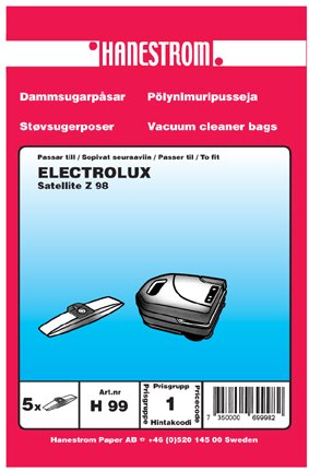 Imurointipussi ELECTROLUX SATELLITE Z 98