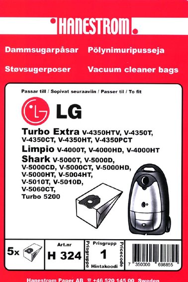 Imurointipussi LG SHARK V-5000T 5P