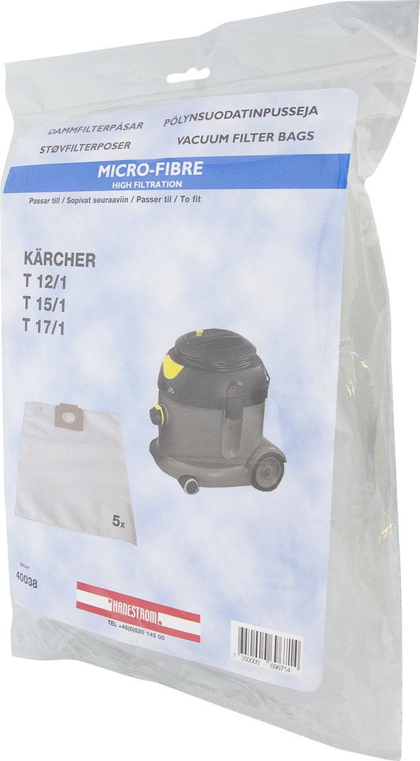 Imurointisuodatinpussit Kärcher T12/1