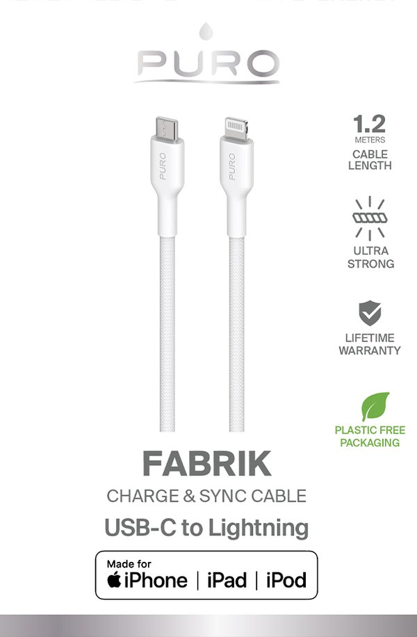 Kangasjohto USB-C:stä USB-C:hen 1 m