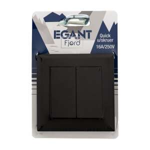 Kytkin upotettava kaksois 2-napainen/2-suuntainen 6+6