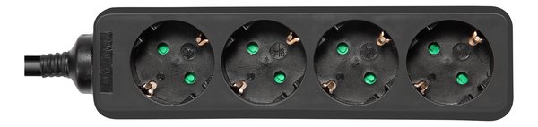 Maadoitettu jatkojohto 4x CEE 7/3 1x CEE 7/7 1