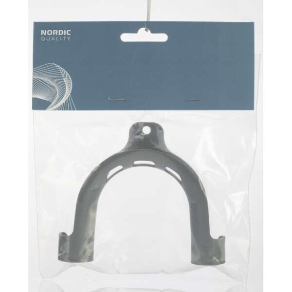 Muovinen koukku poistoletkulle, harmaa