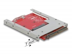 Muunnin IDE 44 Pin > mSATA 2.5" kehys - 7 mm