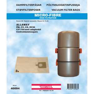 Pölypussit sopivat Allaway CV
