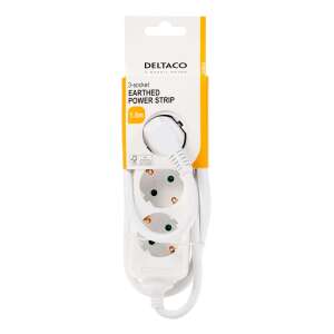 Pistorasia 3xCEE 7/3 1xCEE 7/7 1.5m valkoinen