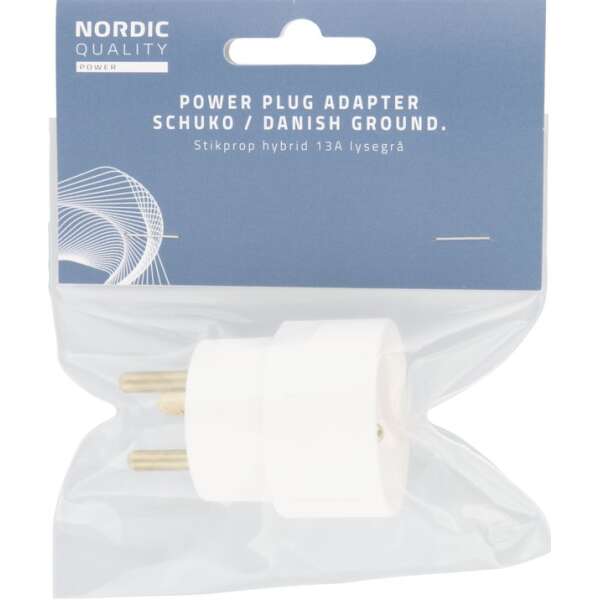 Plug-in-hybridi 13A - Valkoinen (Tanskalainen)