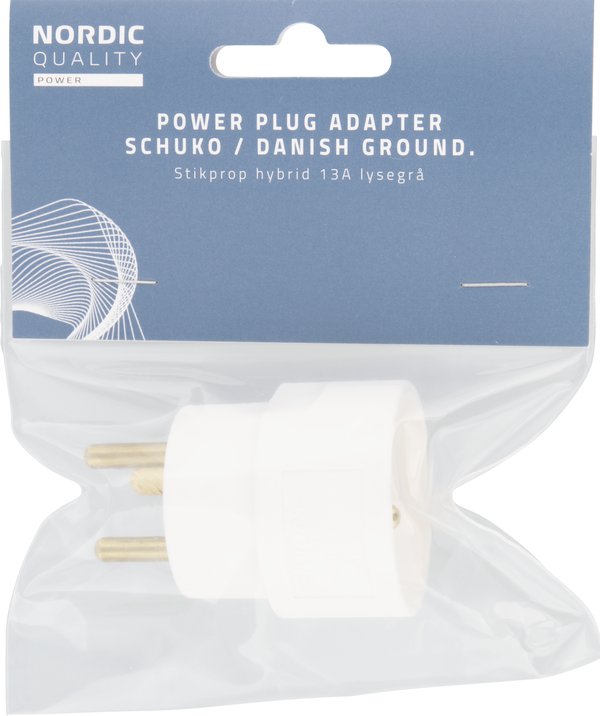 Plug-in-hybridi 13A - Valkoinen (Tanskalainen)