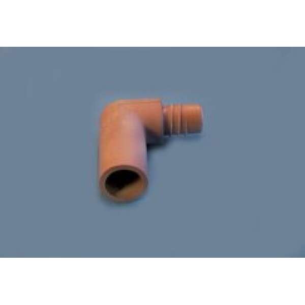 Ruuvimansetti 22 mm 90° harmaa viemäriletkulle 19 mm