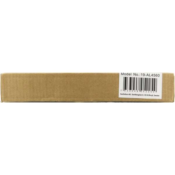 Säädettävä L-profiili telineille, 309 mm, 45-60 syvä