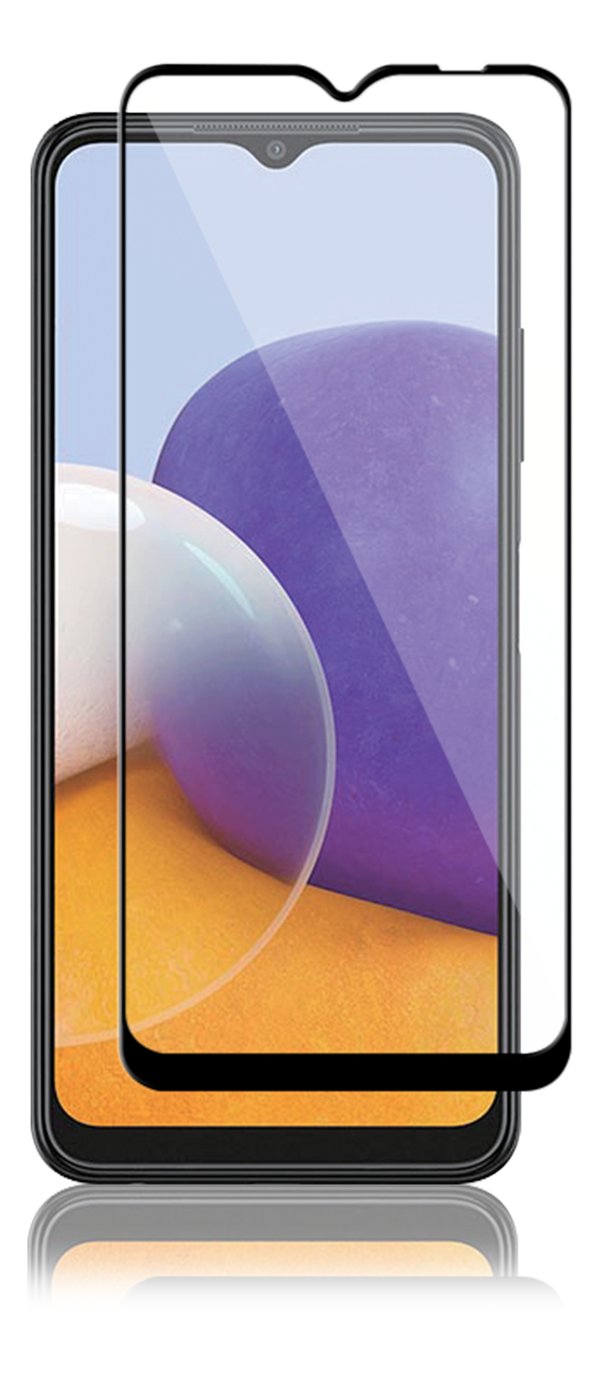 Samsung Galaxy A22 5G Full-fit Glass musta