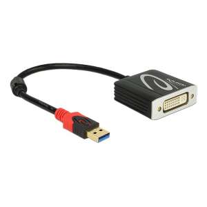 Sovitin USB 3.0 Tyyppi-A uros > DVI-I 24+5 naaras