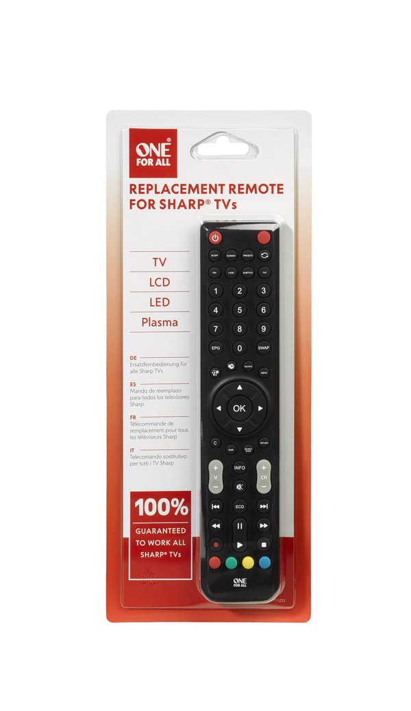 URC 1921 Kaukosäädin vaihto Sharp