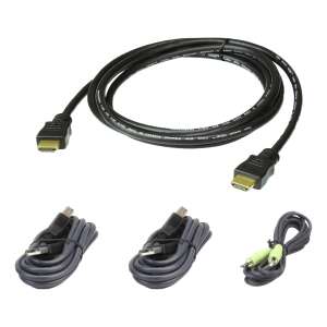 IEC-C14-5x-IEC-C13-Y-jakokaapeli-3m-10A250V-musta